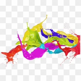 Color Splash Wallpaper Holi Desktop Download Free Image - Color Ink Splash Png, Transparent Png - black colour splash png