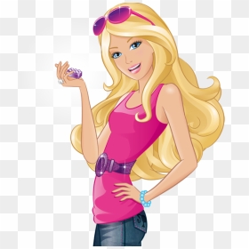 Barbie Dibujos - Barbie Cartoon, HD Png Download - barbie girl png
