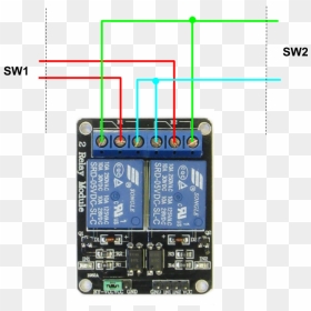 4 Channel 5v Relay Control Board Module, Transparent - Relay, HD Png Download - serial lights png