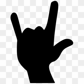 String On Finger Png - Rock On Hand Sign Png, Transparent Png - lady finger png
