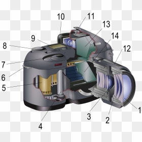 Inside A Dslr Lens , Png Download - Slr Full Form, Transparent Png - dslr lens png