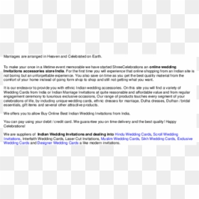 Document, HD Png Download - dulha dulhan png