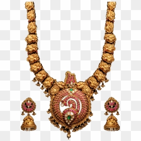 The 22 Karat Gold Ornaments Depict A Celebration Of - Necklace, HD Png Download - gold ornaments images png