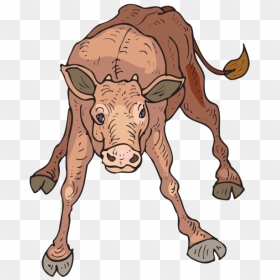 Wobbly Calf Png Icons - Cartoon Cow, Transparent Png - indian cow with calf png