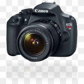 18 Mpx Dslr Camera - Canon Eos Rebel T5, HD Png Download - dslr lens png