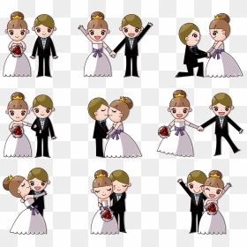 Wedding Invitation Cartoon Clip Art - Wedding Cartoon Free Download, HD Png Download - wedding clipart png free download