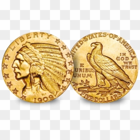 The Very First Gold Coins To Be Struck In America, HD Png Download - indian coins png
