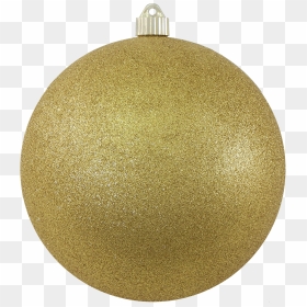 Christmas By Krebs Large Christmas Ornaments Gold Glitter, HD Png Download - gold ornaments images png