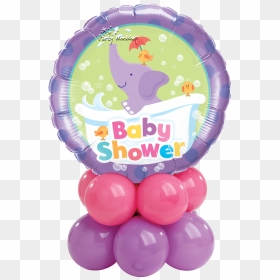 Baby Shower Elephant Mini - Qualatex Baby Shower Balloons, HD Png Download - birthday balloons images png