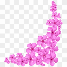 Pink Flower Corner Png, Transparent Png - picsart colour png