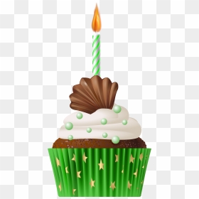 Birthday Cake Candle Png , Png Download - Transparent Happy Birthday Cupcake Png, Png Download - candle png images