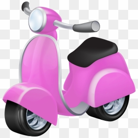 Pink Vespa Png Clip Art, Transparent Png - scooter clipart png
