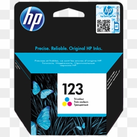 Hp 123 Tri Color Ink Cartridge, HD Png Download - colour paper png