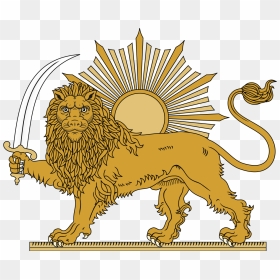 Persian Lion Flag, HD Png Download - loin png
