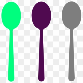 Transparent Spoon Vector Png - Two Spoons Clipart, Png Download - spoon clipart png