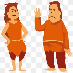 Human Clipart Stone Age Man - Cartoon Stone Age Man, HD Png Download - stone clipart png