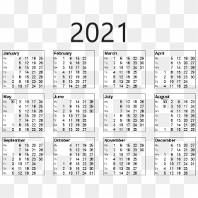 Calendar 2021 Transparent Image - 2010, HD Png Download - calendar images png
