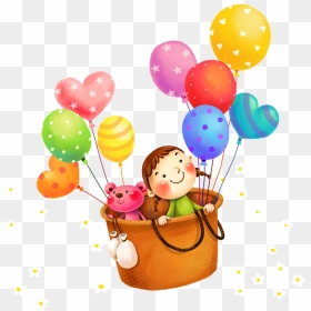 Computer Balloons Cartoon File Free Transparent Image - Cartoons With Balloons, HD Png Download - balloons hd png
