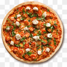 1889 Margherita Vegetarian Pizzas - Margarita Pizza Top View, HD Png Download - veg pizza png