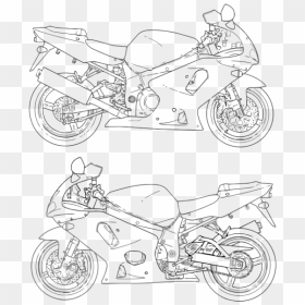 Motorbikes Drawing - Motorcycle Racing Bike Drawing, HD Png Download - motorbikes png