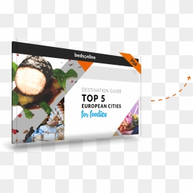 Destination Guide Top 5 Destinations For Foodies - Flyer, HD Png Download - top arrow png