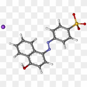 Fd & C Orange 1 Ball And Stick - Fd&c Orange #1 Structure, HD Png Download - orange png image