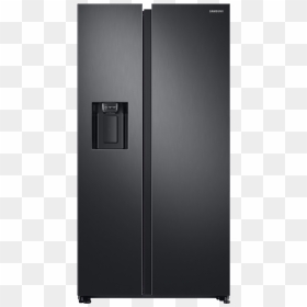 Black Vs Stainless Steel Fridge, HD Png Download - samsung refrigerator png