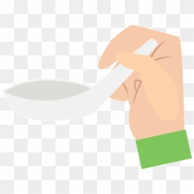 Chinese Spoon Hand Clipart - Illustration, HD Png Download - spoon clipart png