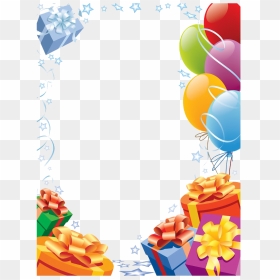Balloons Birthday Frame Png Pic - Birthday Frame Transparent Background, Png Download - balloons hd png