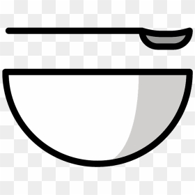 Bowl With Spoon Emoji Clipart, HD Png Download - spoon clipart png