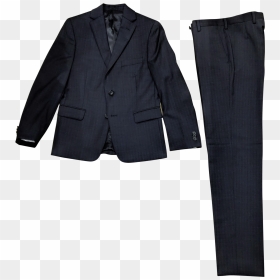 Michael Kors Boys Black/blue Tic Stripe Wool Suit Suit - Formal Wear, HD Png Download - formal suit png