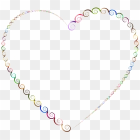 Chromatic Spirals Heart 2 No Background Clip Arts - Heart, HD Png Download - heart images hd png