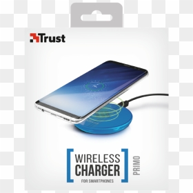 Primo Wireless Charger For Smartphones - Trust Urban Fast Wireless Charger, HD Png Download - samsung mobile charger png