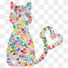 Transparent Cat Body Jewelry Clipart For Animals - Dot Painting, HD Png Download - jewellery clipart png