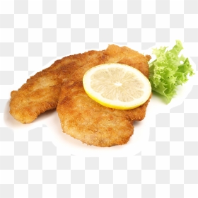 Pork Loin Schnitzel - Chicken Schnitzel On White Background, HD Png Download - loin png