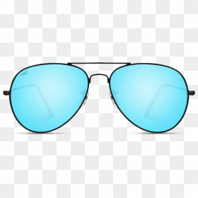 Mirrored Blue Lens Aviator Sunglasses For Men - Reflection, HD Png Download - sunglasses for men png