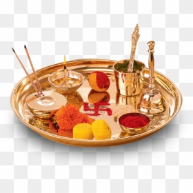 Diwali Pooja Items, HD Png Download - wedding thali png