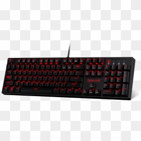 Redragon K582 Surara Red Led Backlit Mechanical Gaming - Computer Keyboard, HD Png Download - keyboard png images