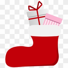 Christmas Sock Gift Clipart, HD Png Download - gifts clipart png