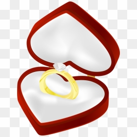 Transparent Married Couple Png - Png Red Love Box With Ring, Png Download - couple clipart png