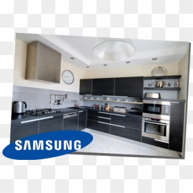 Beautiful Kitchen In Pakistan, HD Png Download - samsung refrigerator png