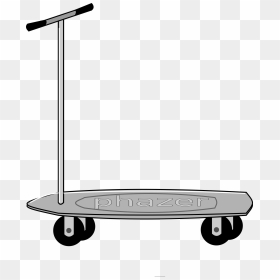 Toy Scooter Clip Arts - Clipart Black And White Scooter, HD Png Download - scooter clipart png