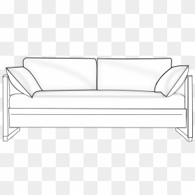 White Couch Vector Png, Transparent Png - white sofa png