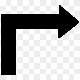Right Turn Arrow Png, Transparent Png - right png icon