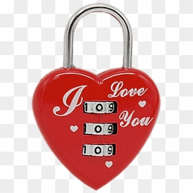 Heart Shaped Combination Lock Clip Arts - Transparent Lock, HD Png Download - heart shapes png