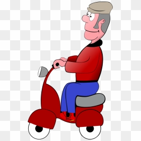 Scooter - Comic Scooter, HD Png Download - scooter clipart png
