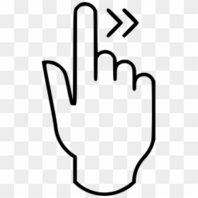Movement Right - Finger Movement Icon, HD Png Download - right png icon