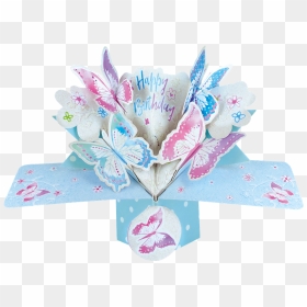 Sentinel Birthday Butterfly Pop-up Greeting Card Original - Pop Up Cards Transparent Background, HD Png Download - ups truck png