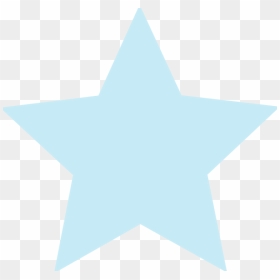 Baby Blue Cross Clip Art - Transparent White Star Png, Png Download - light blue background png