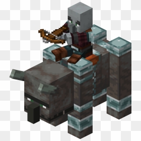 Minecraft Pillager Riding Ravager, HD Png Download - rider png